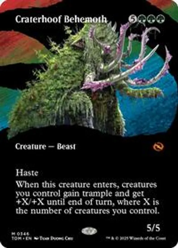 (image for) Craterhoof Behemoth (Borderless) (Foil)