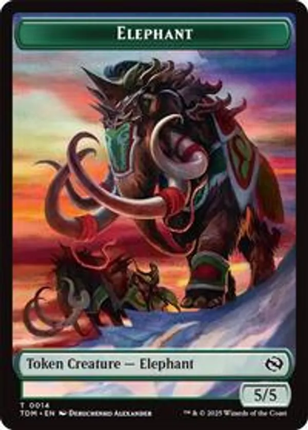 (image for) Elephant // Treasure Double-Sided Token