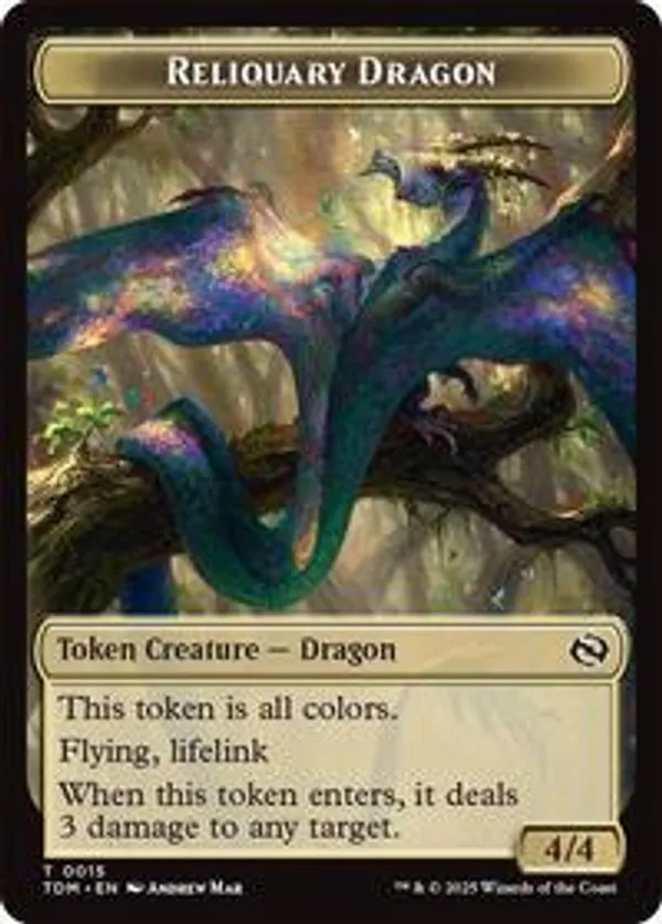 (image for) Reliquary Dragon // Dragon (0011) Double-Sided Token