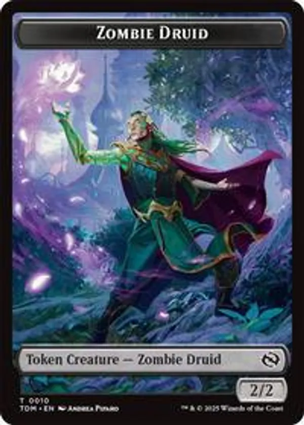 (image for) Zombie Druid // Treasure Double-Sided Token