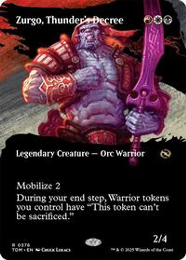 (image for) Zurgo, Thunder's Decree (Foil)