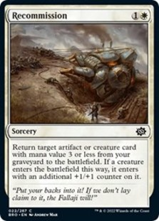 (image for) Recommission