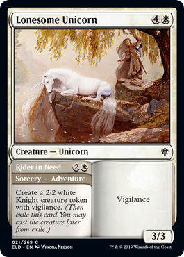 (image for) Lonesome Unicorn // Rider in Need