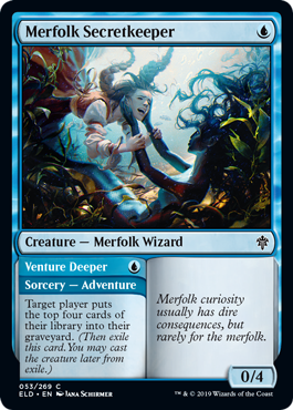 (image for) Merfolk Secretkeeper // Venture Deeper
