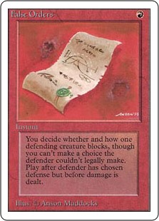 (image for) False Orders