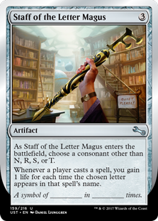 (image for) Staff of the Letter Magus (Foil)