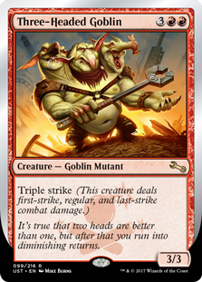 (image for) Three-Headed Goblin (Foil)