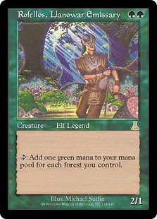 (image for) Rofellos, Llanowar Emissary