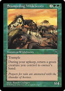(image for) Stampeding Wildebeests