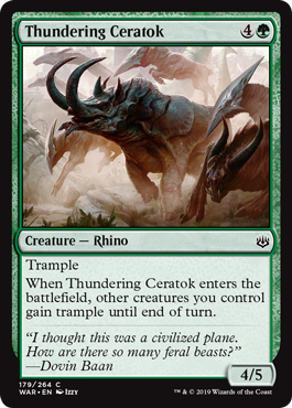 (image for) Thundering Ceratok (Foil)