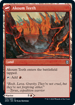 (image for) Akoum Warrior // Akoum Teeth (Foil)