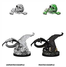 (image for) D&D Nolzur's Marvelous Miniatures : Black Dragon Wyrmling