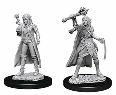 (image for) D&D Nolzur's Marvelous Miniatures : Female Elf Cleric