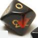 (image for) Oblivion Dice - D10 Black / Red