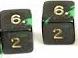 (image for) Oblivion Dice - D6 Black / Green