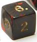 (image for) Oblivion Dice - D6 Black / Red