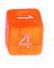 (image for) D6 Orange Gem Dice: Bag of 10
