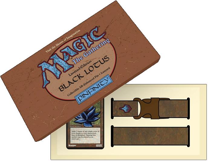 (image for) Magic: The Gathering - Black Lotus Pin and Lanyard Set