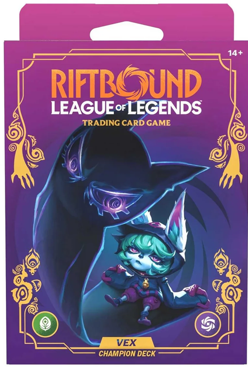 (image for) Riftbound: League of Legends Trading Card Game - Unleashed Champion Deck - Vex Display