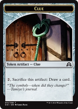 (image for) Clue Token (15) - Shadows Over Innistrad