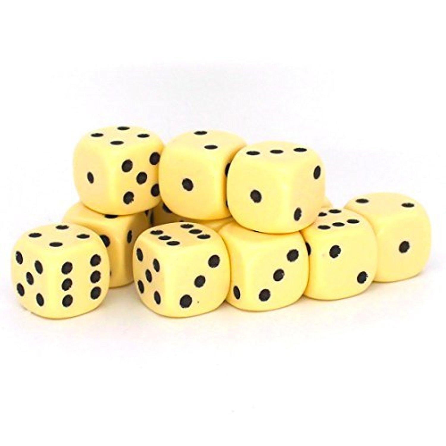 Spot Ivory Dice Bag of 100 (image for) Spot Ivory Dice Bag of 100