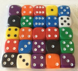 Spot Mixed Dice bag of 100 (image for) Spot Mixed Dice bag of 100