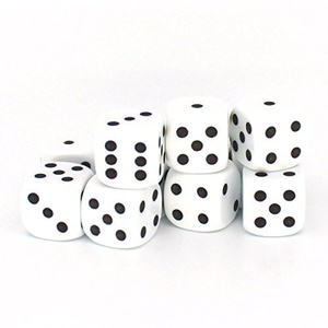 Spot White Dice Bag of 100 (image for) Spot White Dice Bag of 100