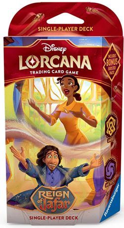 (image for) Disney Lorcana Trading Card Game - Reign of Jafar Starter Deck - Amber/Amethyst