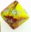 (image for) Toxic Dice: Red / Yellow D10