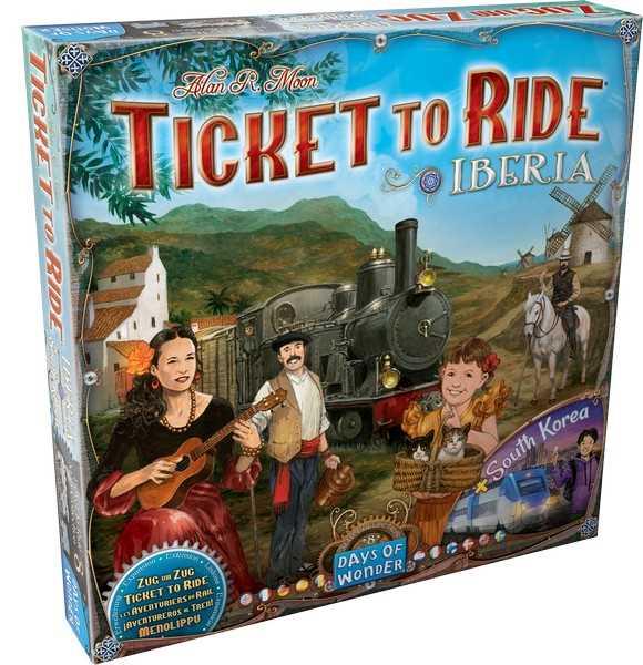 (image for) Ticket To Ride Map Collection 8: Iberia and South Korea