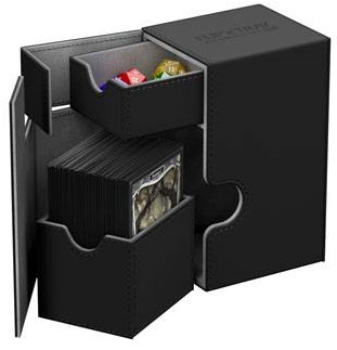 Ultimate Guard Flip´n´Tray Deck Case 80+ XenoSkin Black (image for) Ultimate Guard Flip´n´Tray Deck Case 80+ XenoSkin Black