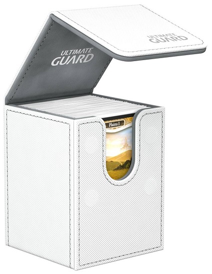 Ultimate Guard Xenoskin Flip Deck Case White 100+ (image for) Ultimate Guard Xenoskin Flip Deck Case White 100+