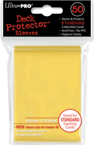 (image for) Ultra Pro Yellow Sleeves Standard