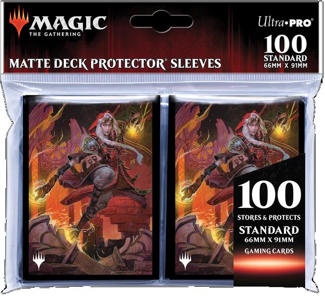 (image for) Dominaria United Jaya, Fiery Negotiator Standard Deck Protector Sleeves (100ct) for Magic: The Gathering