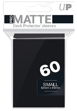 (image for) Ultra Pro - Small Pro Matte Card Sleeves 60pk - Black