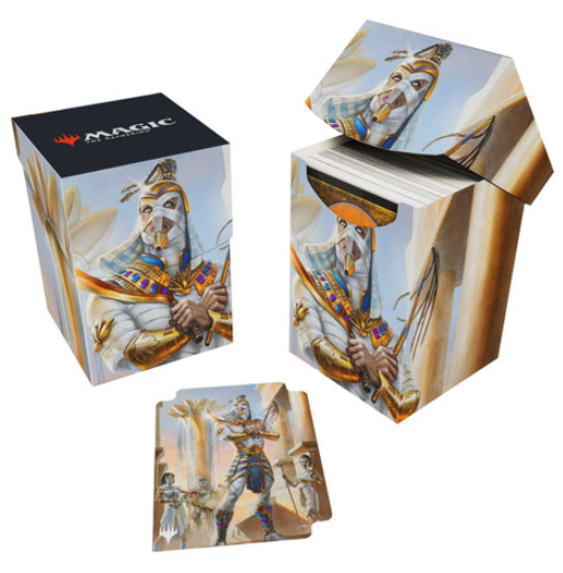 (image for) MTG Aetherdrift 100+ Deck Box Commander featuring Temmet, Naktamun's Will