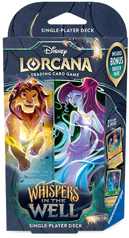 (image for) Disney Lorcana TCG - Whispers in the Well Starter Deck - Spectacular Specters
